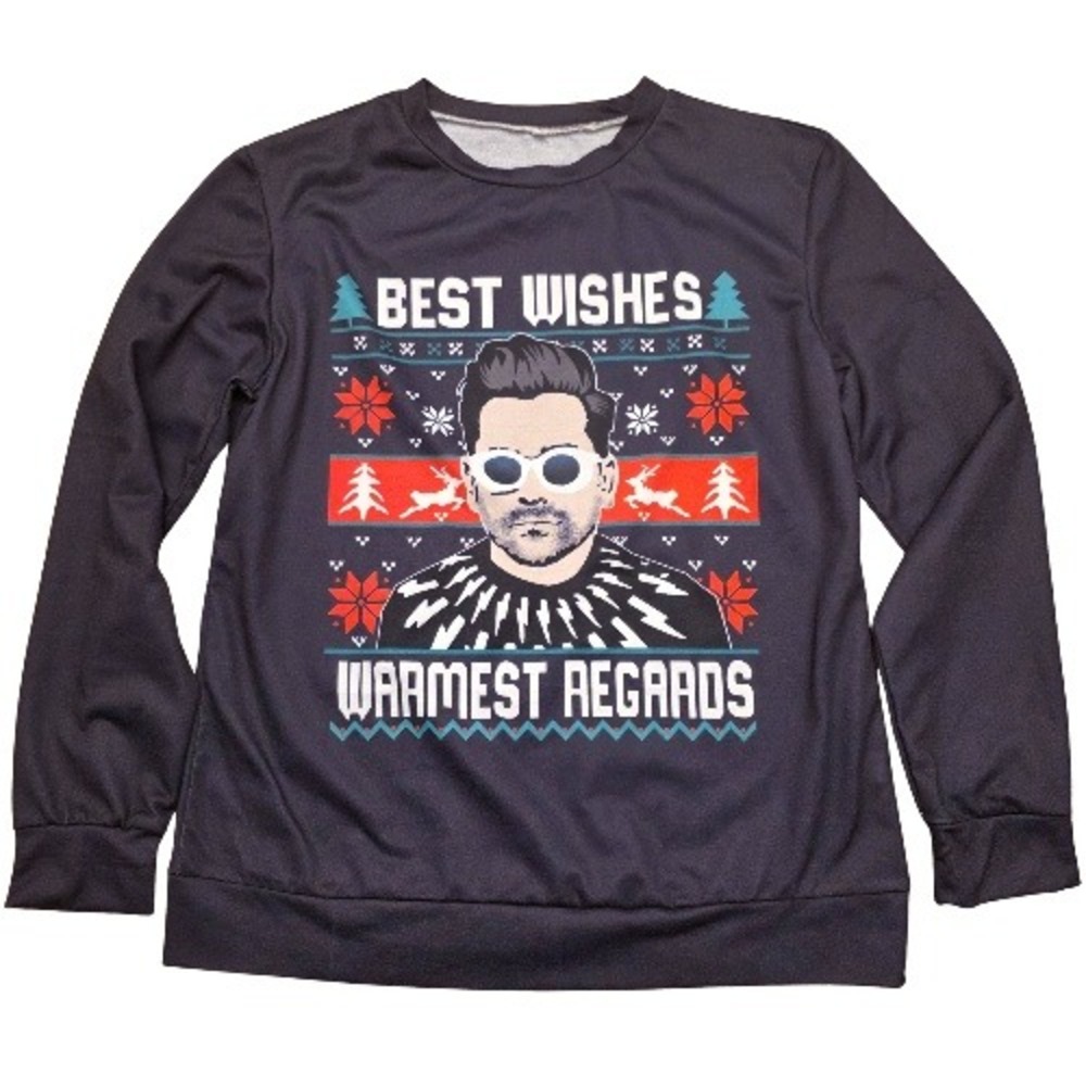 Schitts Creek David Rose Ugly Christmas‎ Sweater Sweatshirt White Elephant Funny